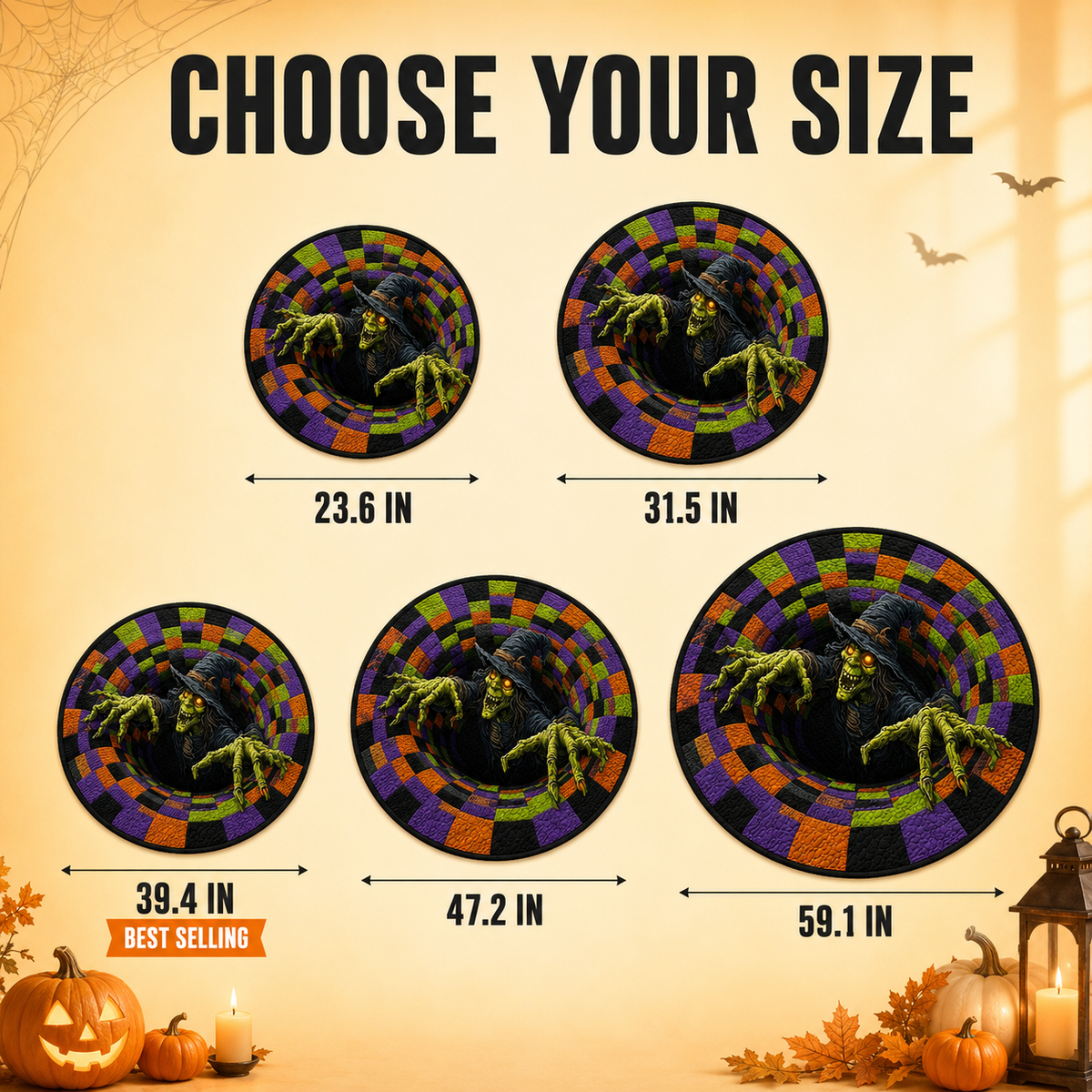 3D Witch Rug