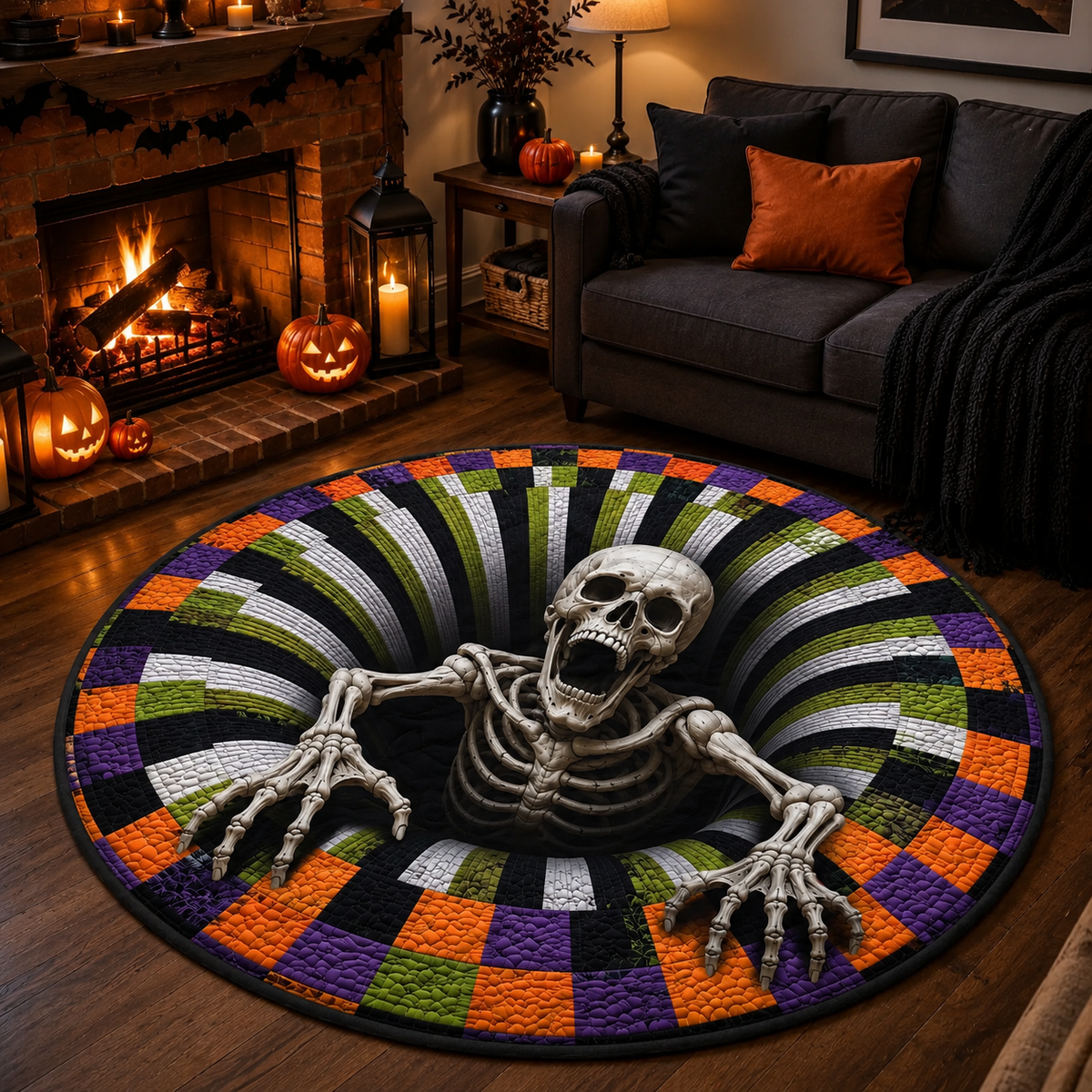 3D Skeleton Rug