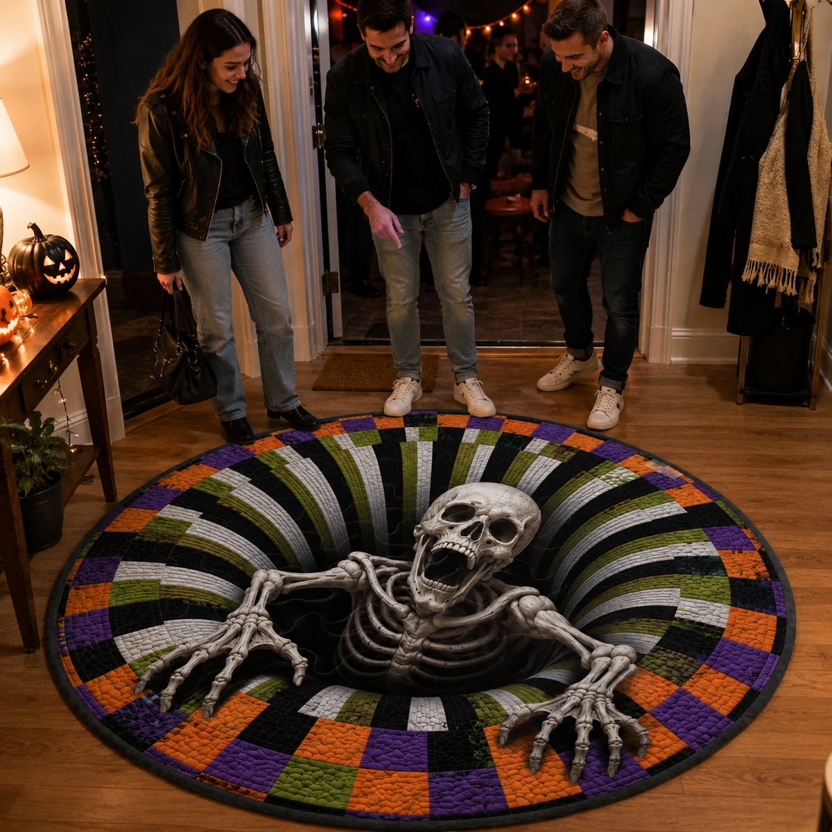 3D Skeleton Rug