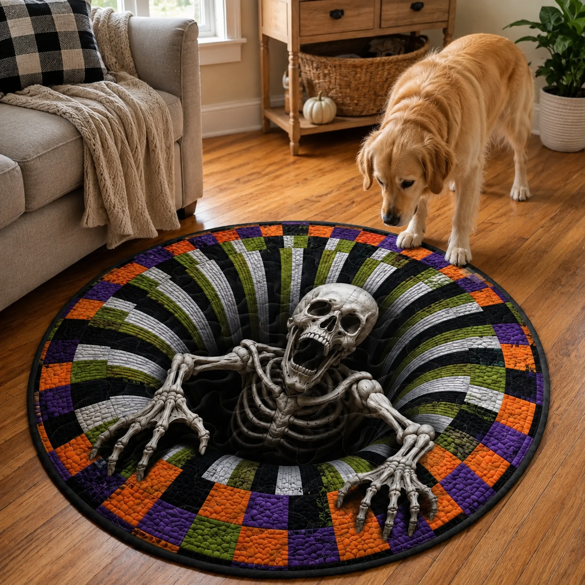 3D Skeleton Rug